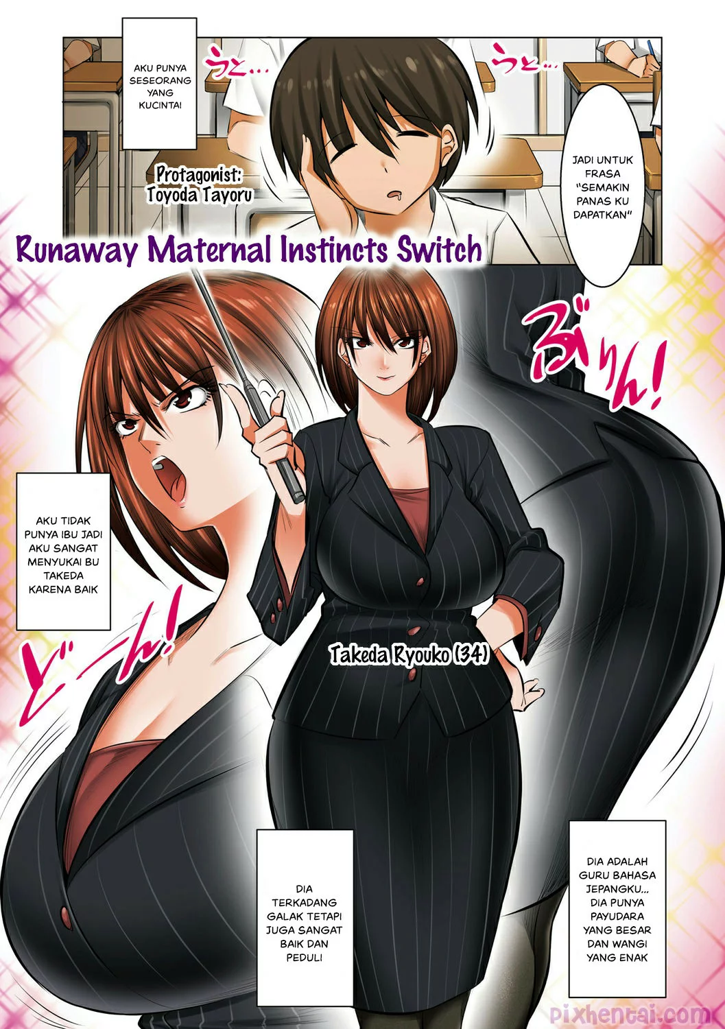 Runaway Maternal Instincts Switch : Menghipnotis Bu Guru Payudara Besar -  Situs Komik Hentai Manga Sex Bokep Xxx